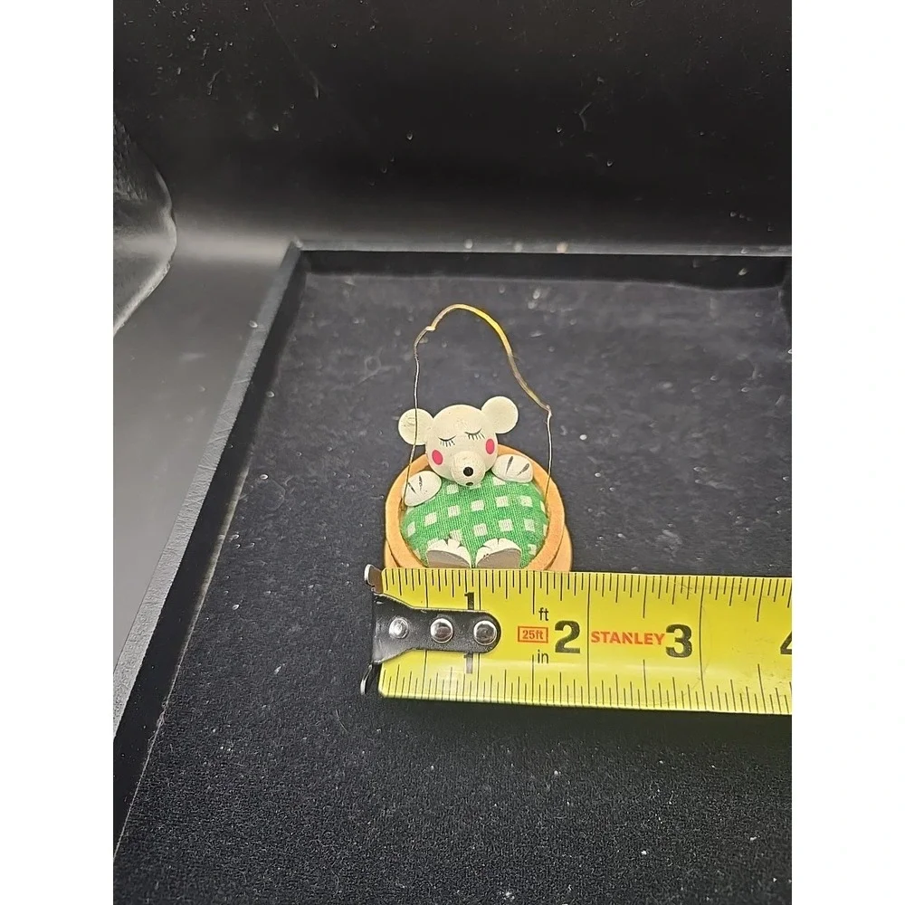 Vintage Teacup Wood-Pet‎ Ornament Dakin White Bear